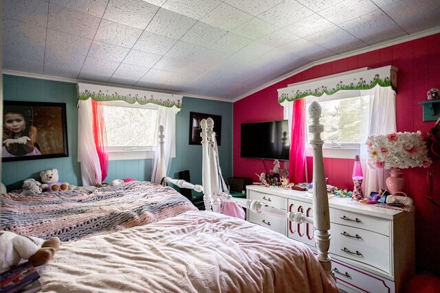 64 Extension St, Mansfield, PA 16933 - bedroom featuring crown molding and lofted ceiling