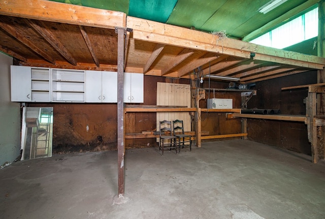 view of basement