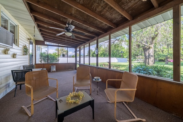 517 Mohawk St, Sayre, PA 18640 - sunroom / solarium with a ceiling fan