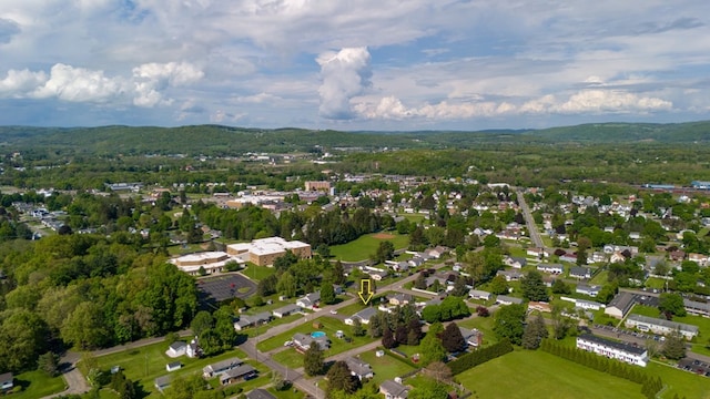 517 Mohawk St, Sayre, PA 18640 - aerial view of property and surrounding area featuring a forest
