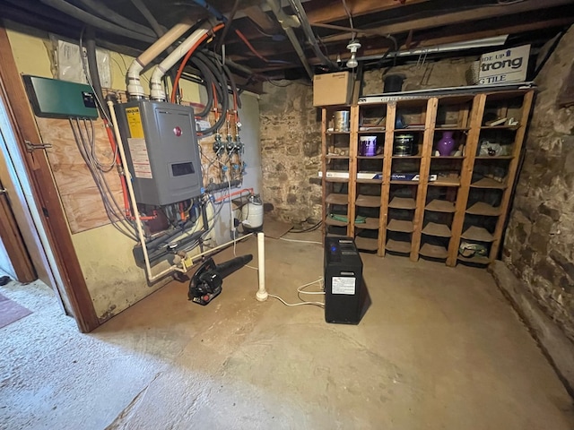 401 Center St, Ulysses, PA 16948 - unfinished basement with water heater