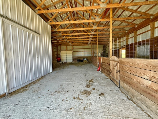 view of horse barn