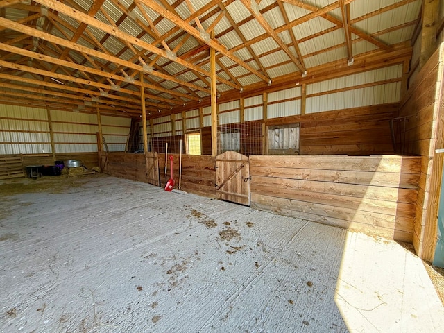 view of stable