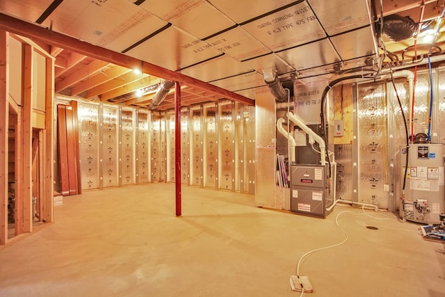 77 Hunters Trl, Wellsboro, PA 16901 - unfinished below grade area featuring gas water heater