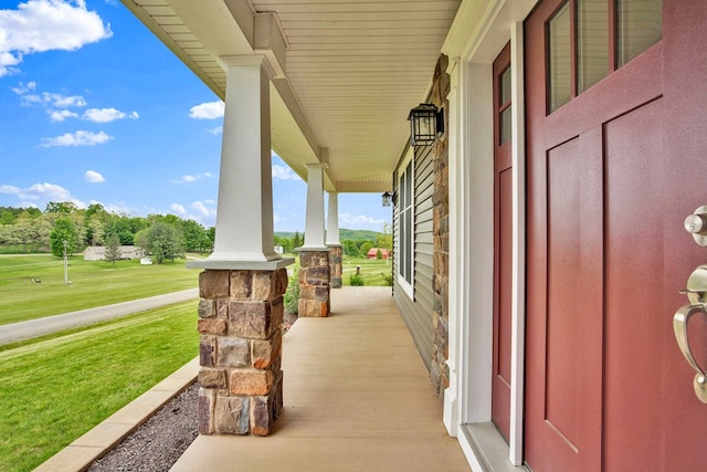 77 Hunters Trl, Wellsboro, PA 16901 - porch with a yard