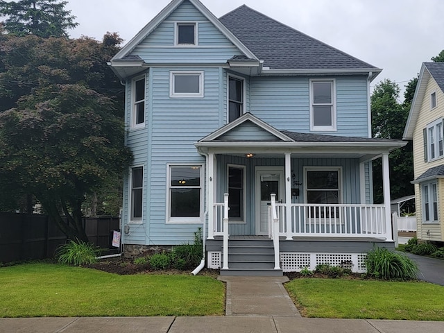 605 Wells Ave, Athens, PA 18810 - view of front facade with covered porch and roof with shingles