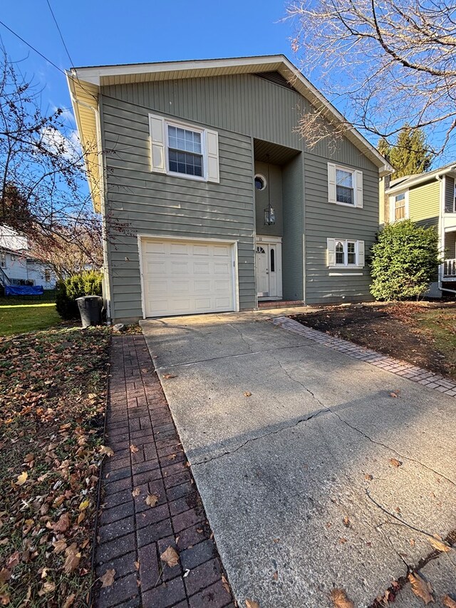 front facade featuring a garage