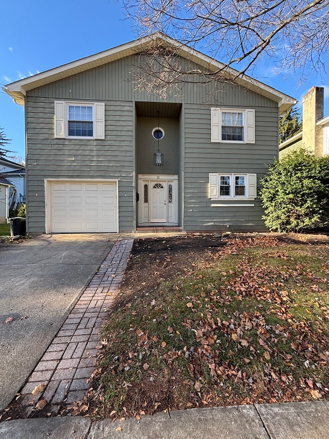 front facade featuring a garage