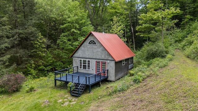 511 Steam Mill Rd, Wellsboro, PA 16901 - view of outbuilding featuring a forest view