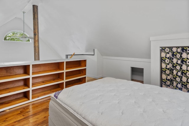 511 Steam Mill Rd, Wellsboro, PA 16901 - bedroom with vaulted ceiling and wood finished floors