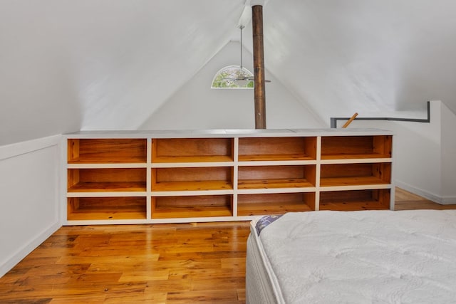 511 Steam Mill Rd, Wellsboro, PA 16901 - bedroom with vaulted ceiling and wood finished floors