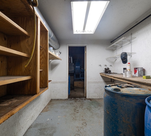 view of basement