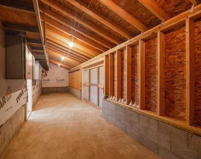 view of basement