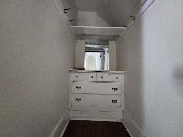 406 E Maple St, Coudersport, PA 16915 - hallway featuring baseboards and dark wood-type flooring