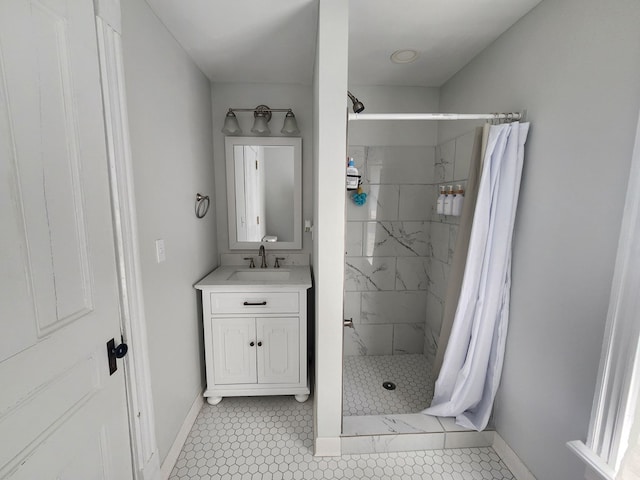 406 E Maple St, Coudersport, PA 16915 - full bathroom with a stall shower and vanity