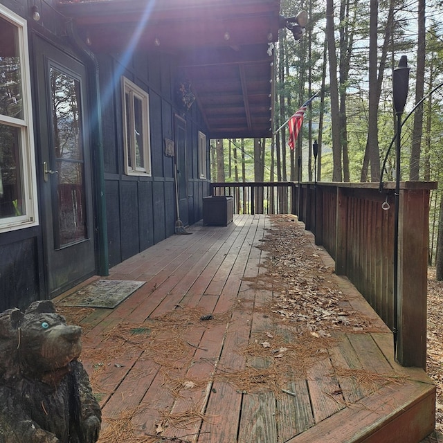 view of wooden terrace