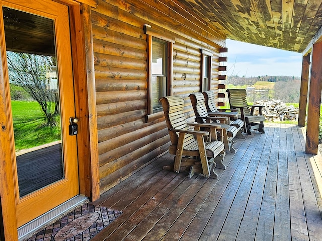 102 Fred Catlin Rd, Owego, NY 13827 - view of wooden deck