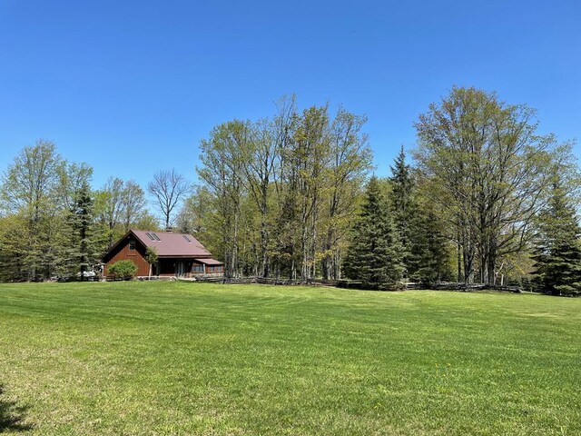 view of green lawn