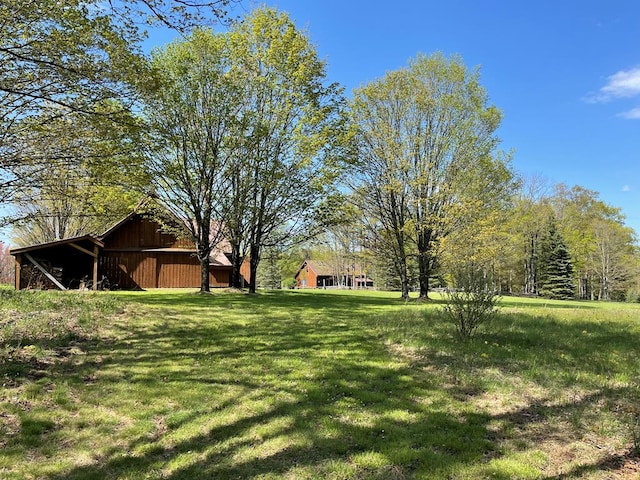 view of green lawn