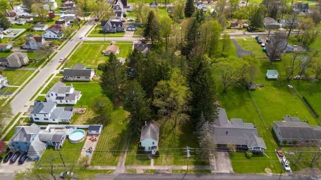 bird's eye view featuring a residential view