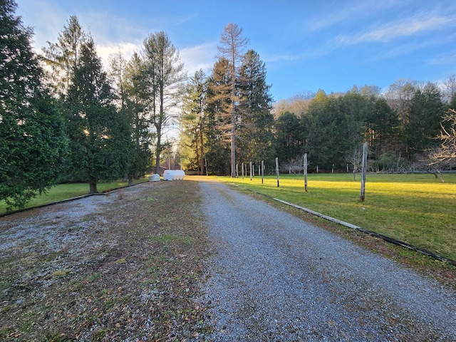 view of road