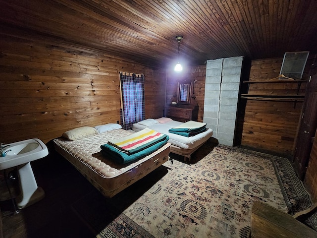 1358 S Brookland Rd, Ulysses, PA 16948 - bedroom with wood walls