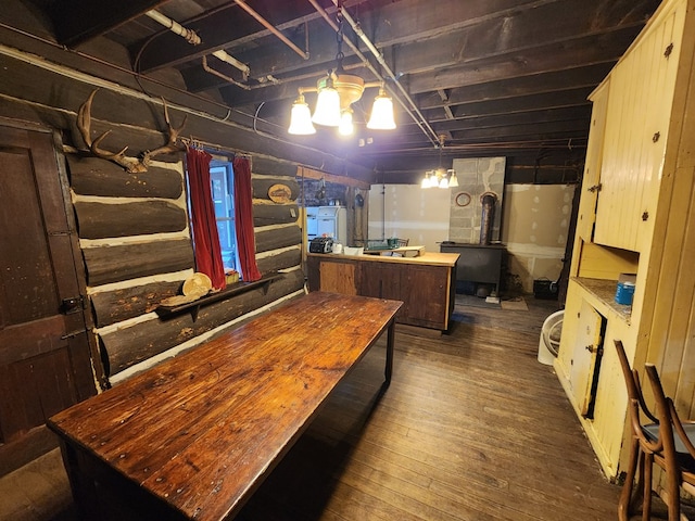 1358 S Brookland Rd, Ulysses, PA 16948 - unfinished basement featuring wood-type flooring