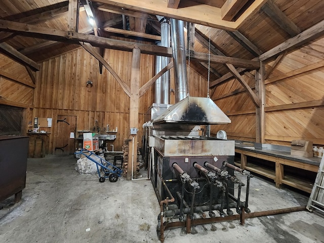 view of horse barn