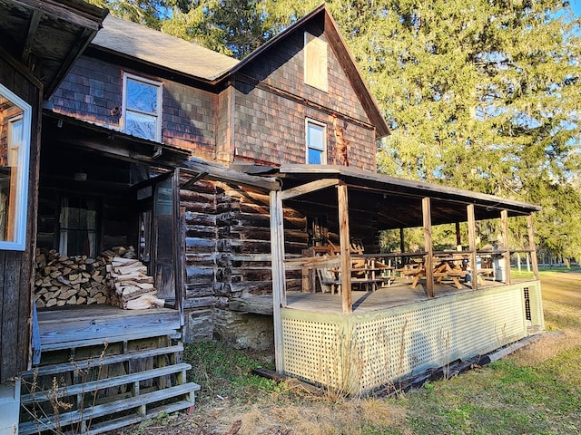 view of wooden terrace