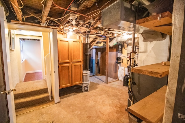 818 W Water St, Elmira, NY 14905 - view of unfinished basement