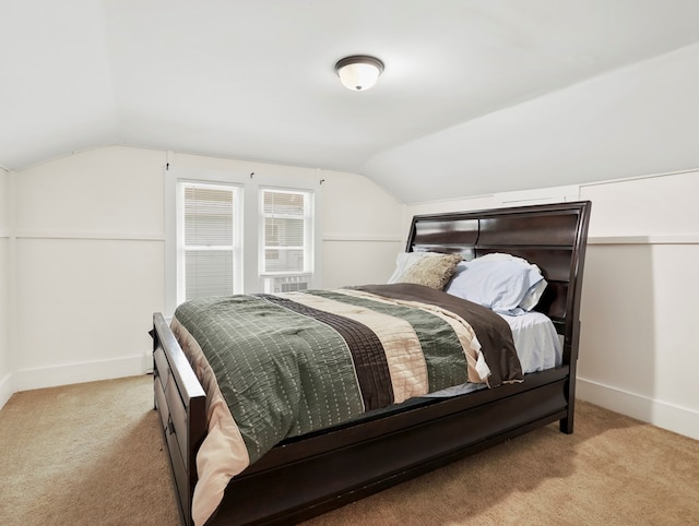 29 Cadwell Ave, Waverly, NY 14892 - bedroom featuring vaulted ceiling, light colored carpet, and baseboards