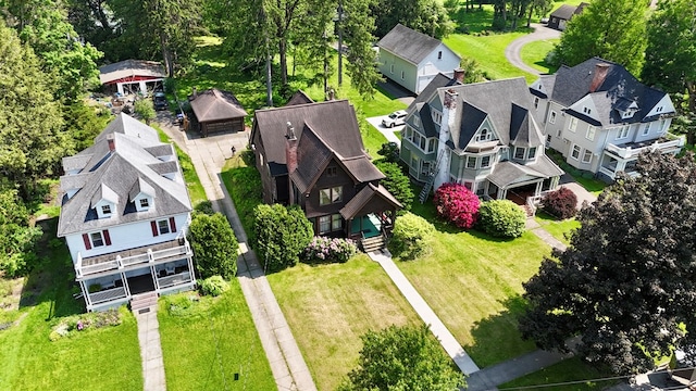 76 Front St, Owego, NY 13827 - aerial perspective of suburban area