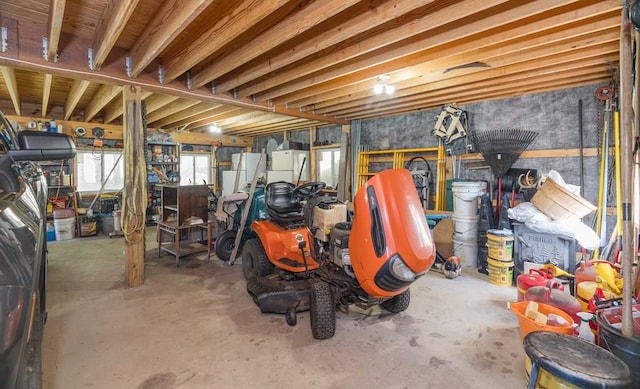 436 Teeter Rd, Genesee, PA 16923 - basement with freestanding refrigerator