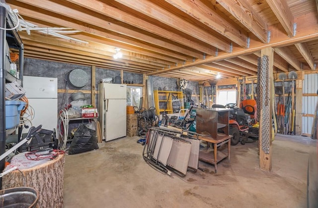 436 Teeter Rd, Genesee, PA 16923 - below grade area featuring freestanding refrigerator