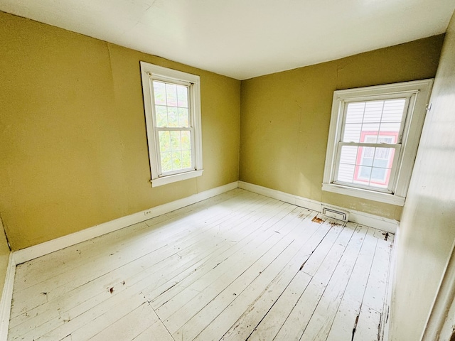 empty room featuring light hardwood / wood-style flooring