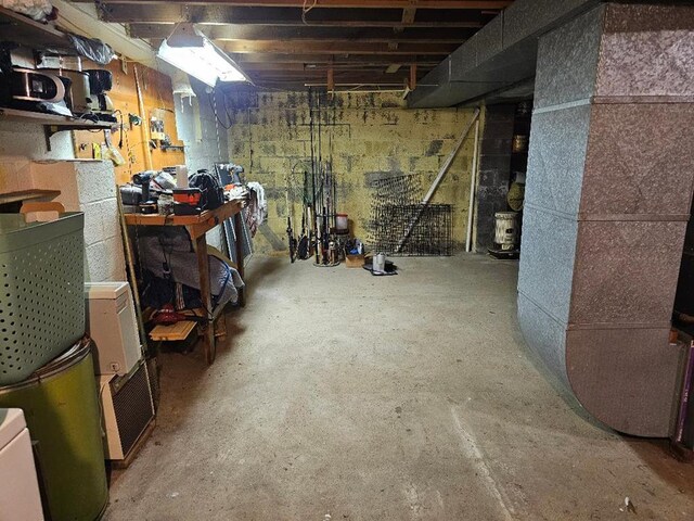 516 Dutch Hill Rd, Coudersport, PA 16915 - unfinished below grade area featuring heating unit
