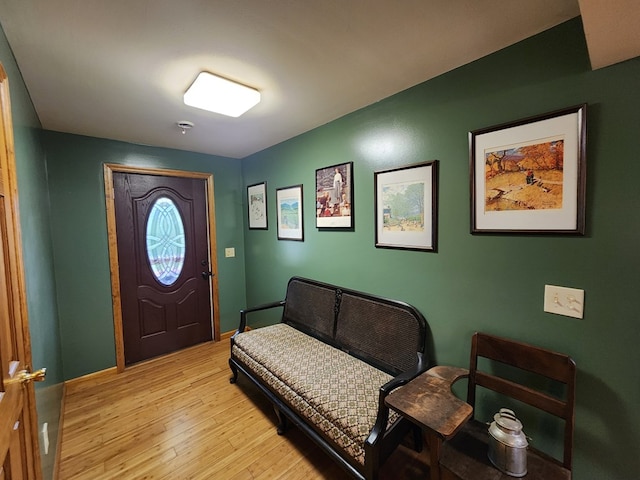 entryway featuring light wood-type flooring