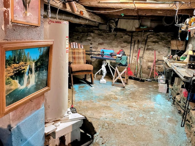 2756 Austinville Rd, Troy, PA 16947 - unfinished below grade area with water heater