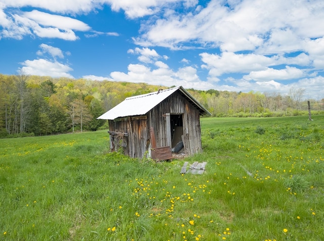 1503 Stewart Rd, Addison, NY 14801 - view of shed with a forest view