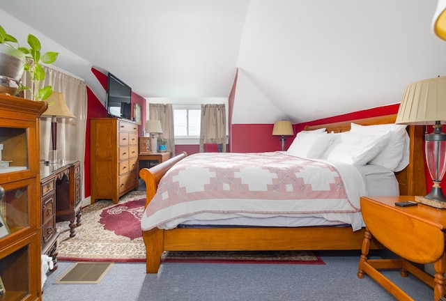 1503 Stewart Rd, Addison, NY 14801 - bedroom with carpet floors and vaulted ceiling