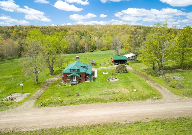 1503 Stewart Rd, Addison, NY 14801 - view of subject property with a heavily wooded area