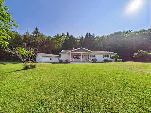 1041 Rte 44, Shinglehouse, PA 16748 - single story home featuring a front lawn and a porch