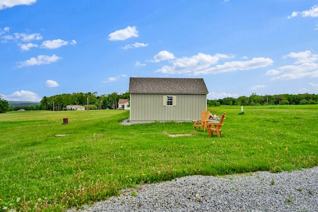 667 Ostrom Hill Rd, Liberty, PA 16930 - view of grassy yard featuring an outbuilding and a rural view