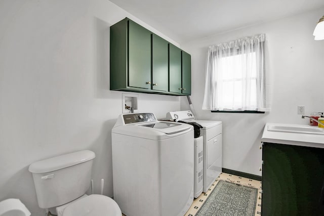 667 Ostrom Hill Rd, Liberty, PA 16930 - washroom with washing machine and clothes dryer and baseboards