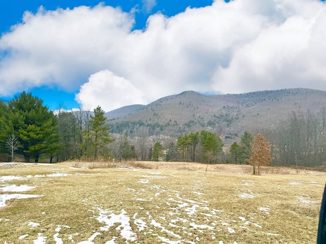 mountain view with a rural view