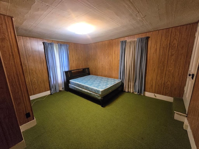 258 Pleasant Stream Rd, Trout Run, PA 17701 - carpeted bedroom featuring wooden walls