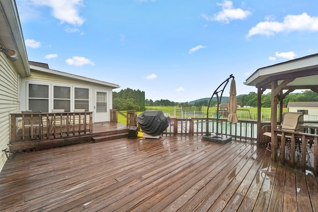 4060 Wilawana Rd, Sayre, PA 18840 - deck with area for grilling