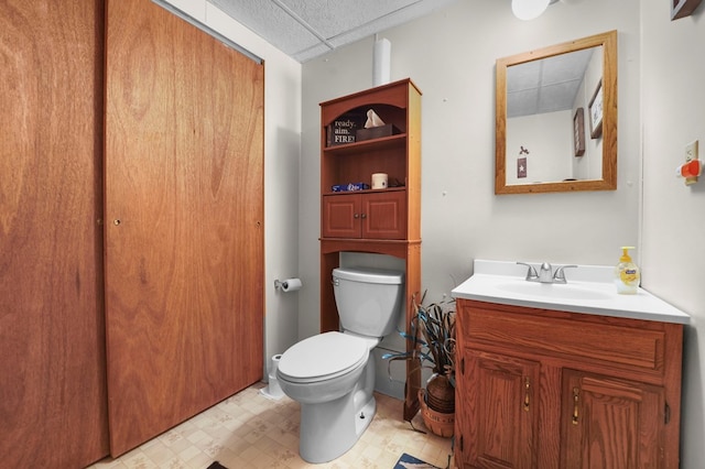4060 Wilawana Rd, Sayre, PA 18840 - half bath with vanity and tile patterned floors