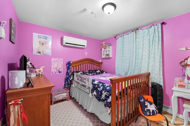 4060 Wilawana Rd, Sayre, PA 18840 - bedroom with a wall mounted AC