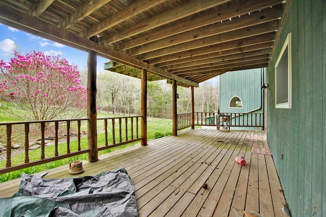 157 Shelmire Rd, Wellsboro, PA 16901 - view of deck